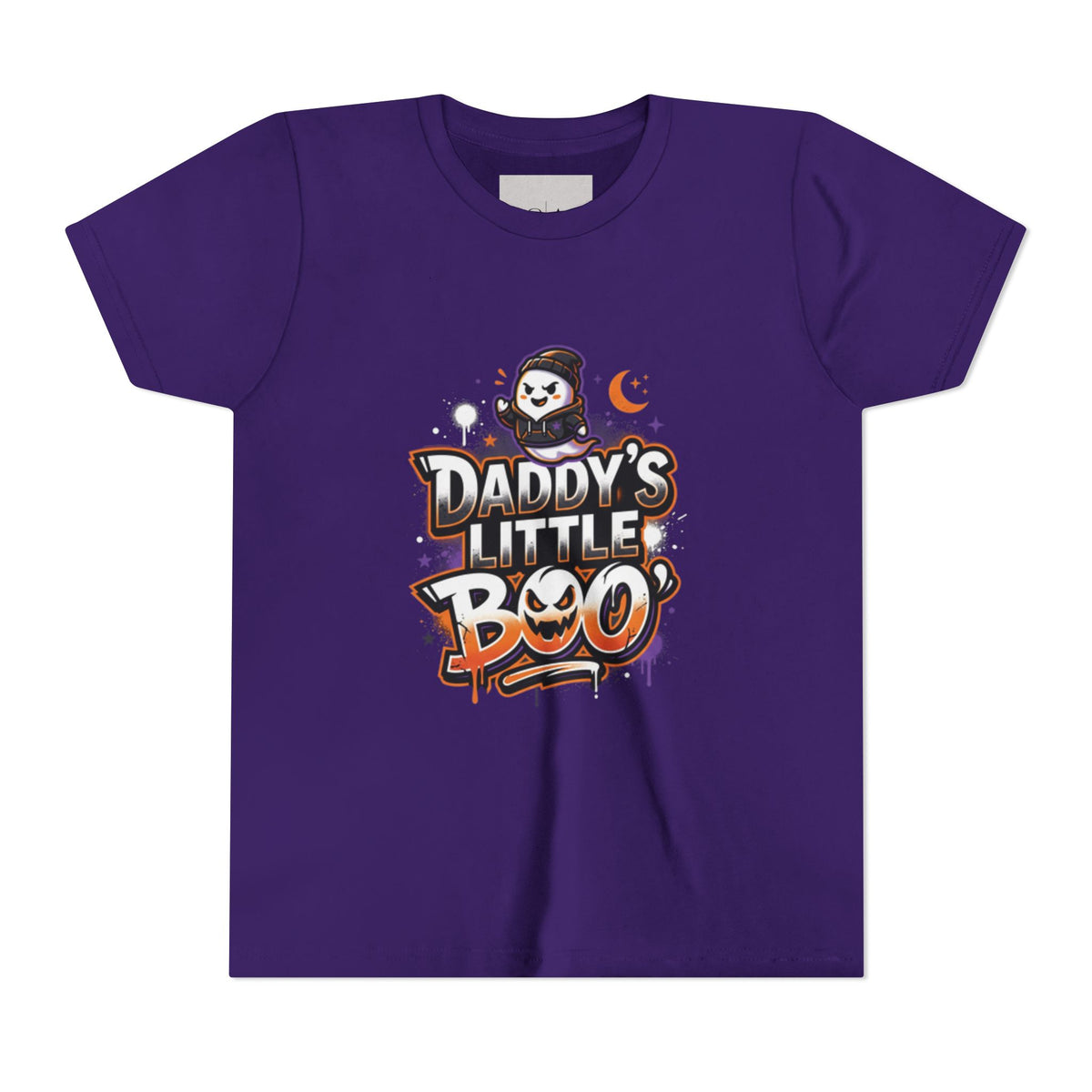 Youth Halloween Tee — “Daddy’s Little Boo” / “Spooky & Unbothered” Kids Costume Shirt