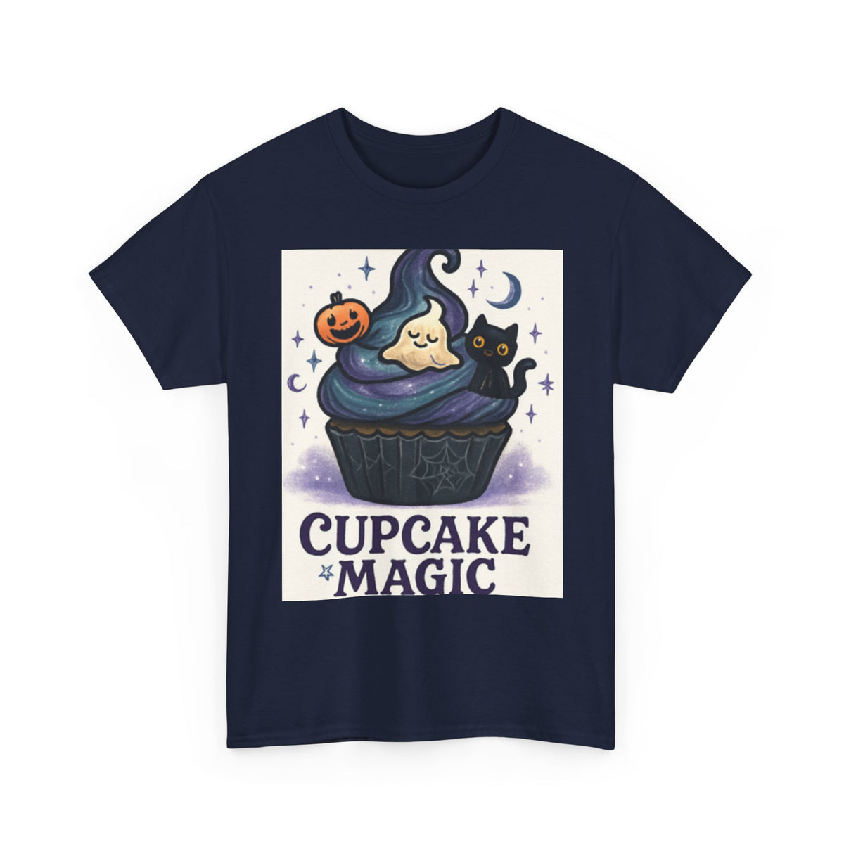 Adult Spooky Scary Cupcake T-Shirt | Cute Halloween Tee