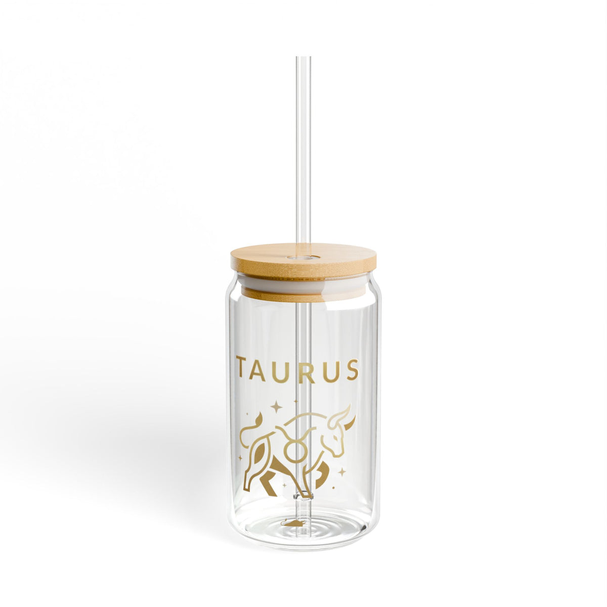 Taurus Zodiac 16oz Sipper Glass with Straw