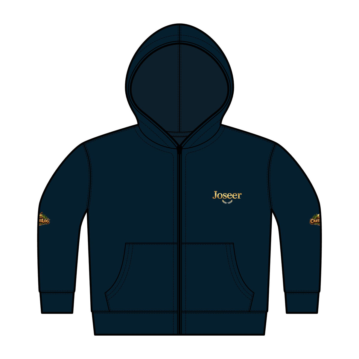 Personalized Toddler Zip Hoodie — Cozy Fleece Jacket