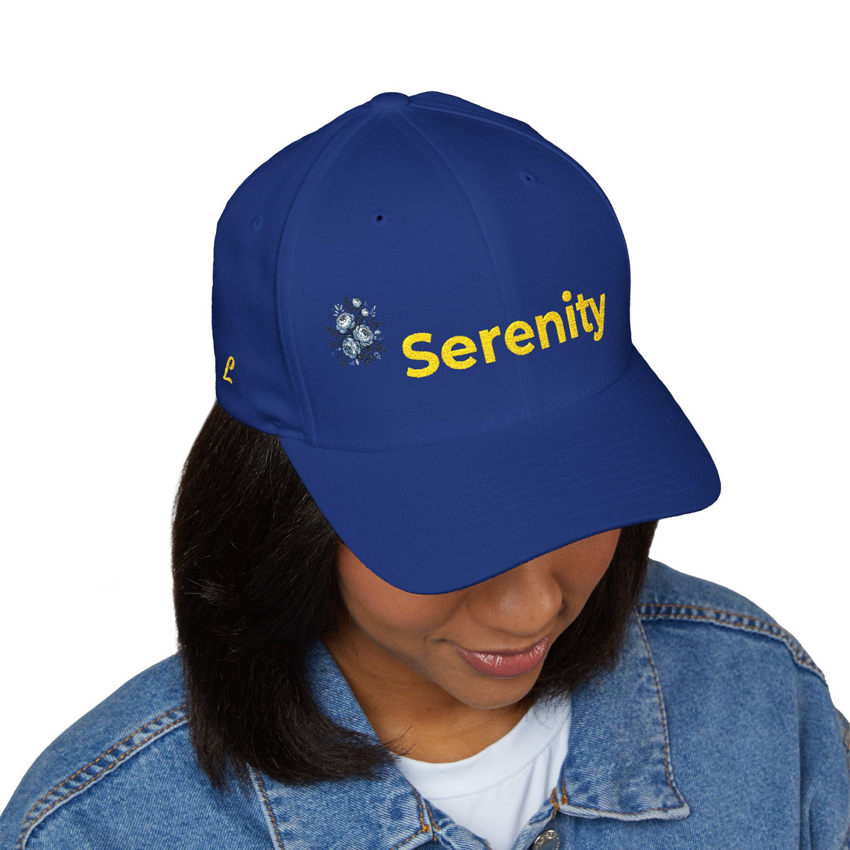 Embroidered Floral Baseball Cap — Serenity Calm Hat