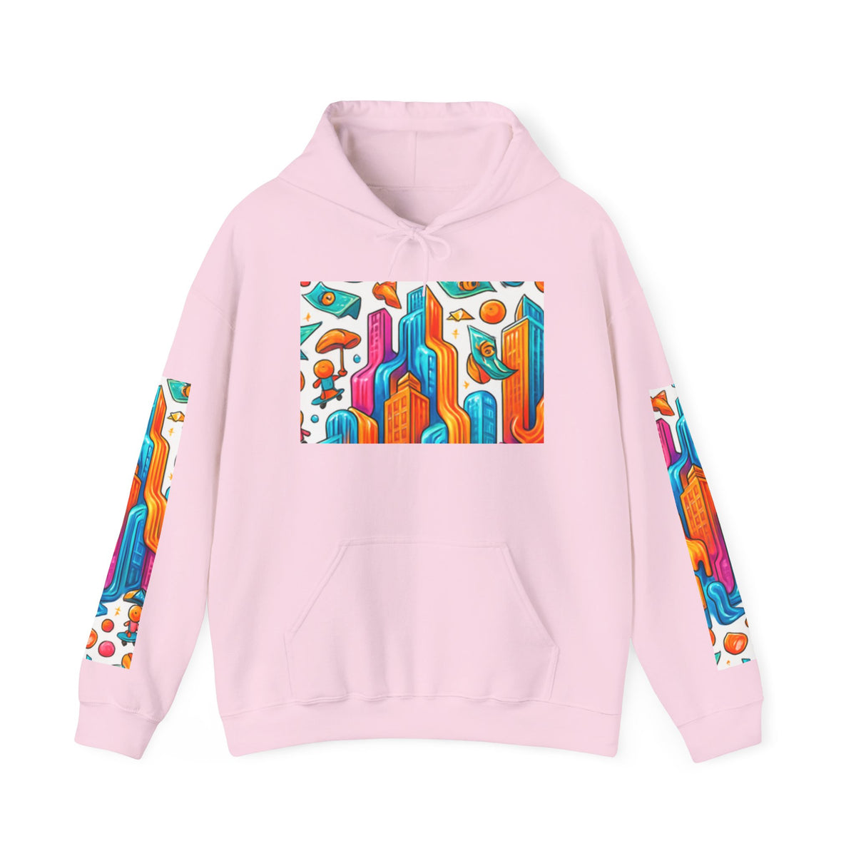Designed Hooded Sweatshirt, Graphic Hoodie, Cozy Pullover, Men&