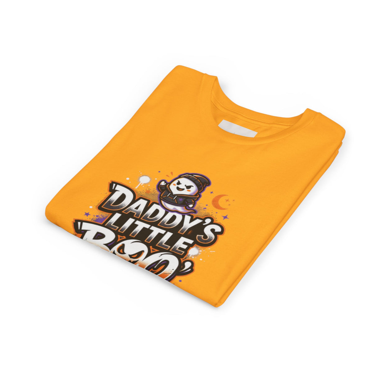 Youth Halloween Tee — “Daddy’s Little Boo” / “Spooky & Unbothered” Kids Costume Shirt