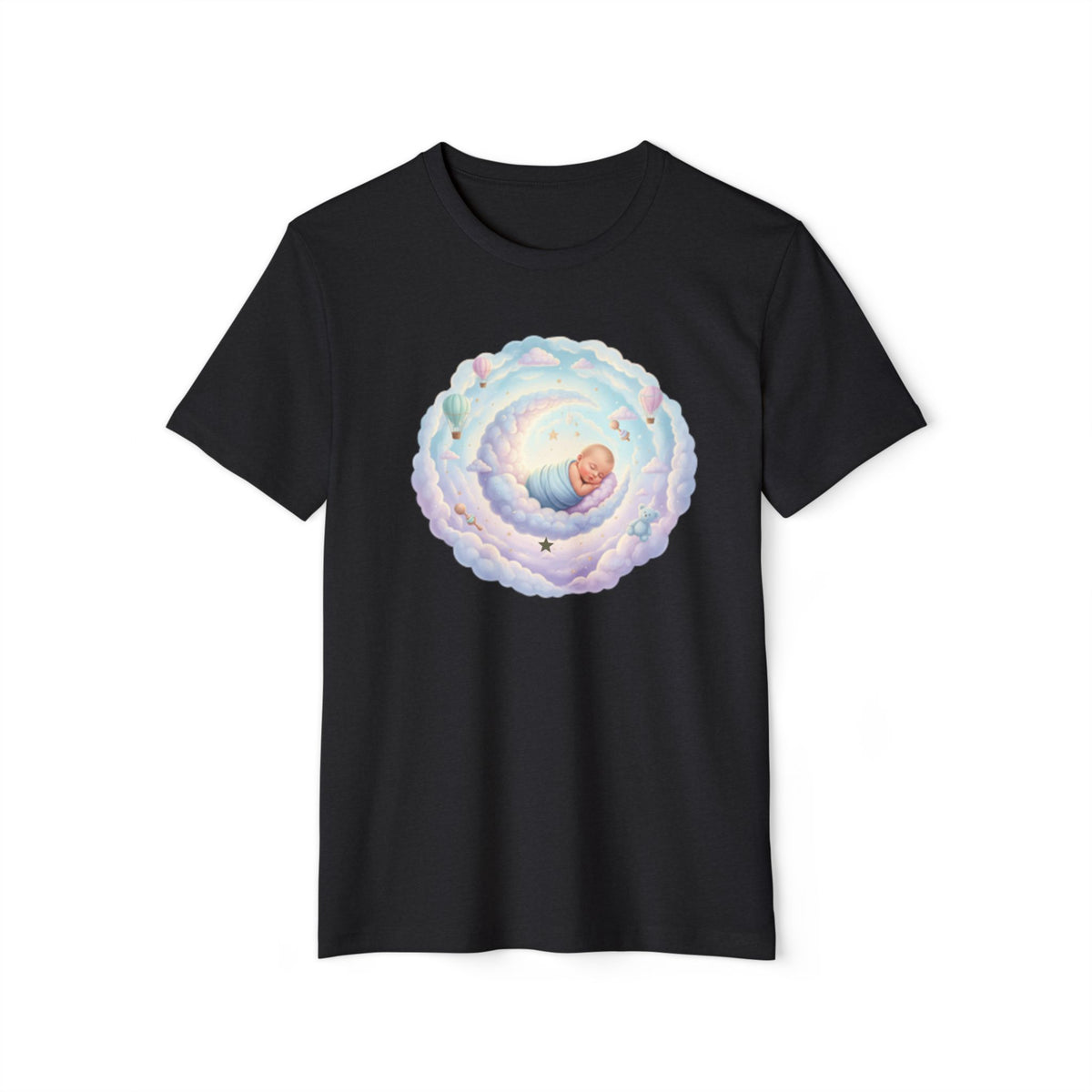 T-Shirt — Dreamy Baby in Cloud Illustration Organic Tee