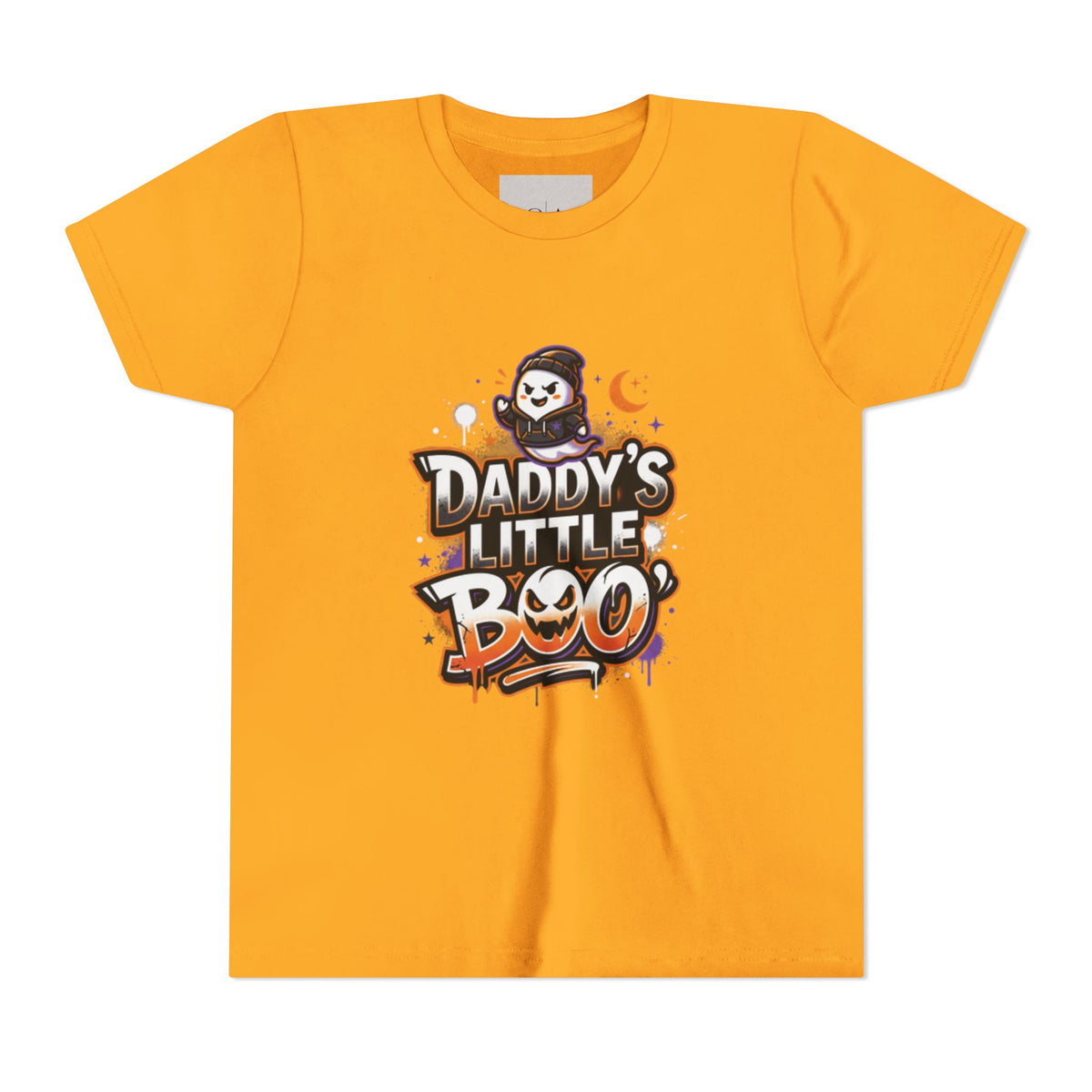Youth Halloween Tee — “Daddy’s Little Boo” / “Spooky & Unbothered” Kids Costume Shirt