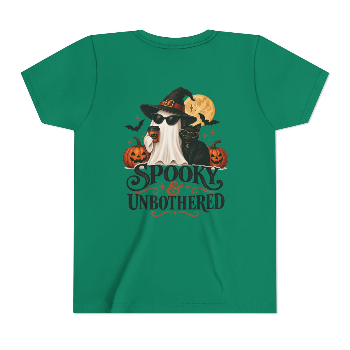 Youth Halloween Tee — “Daddy’s Little Boo” / “Spooky & Unbothered” Kids Costume Shirt