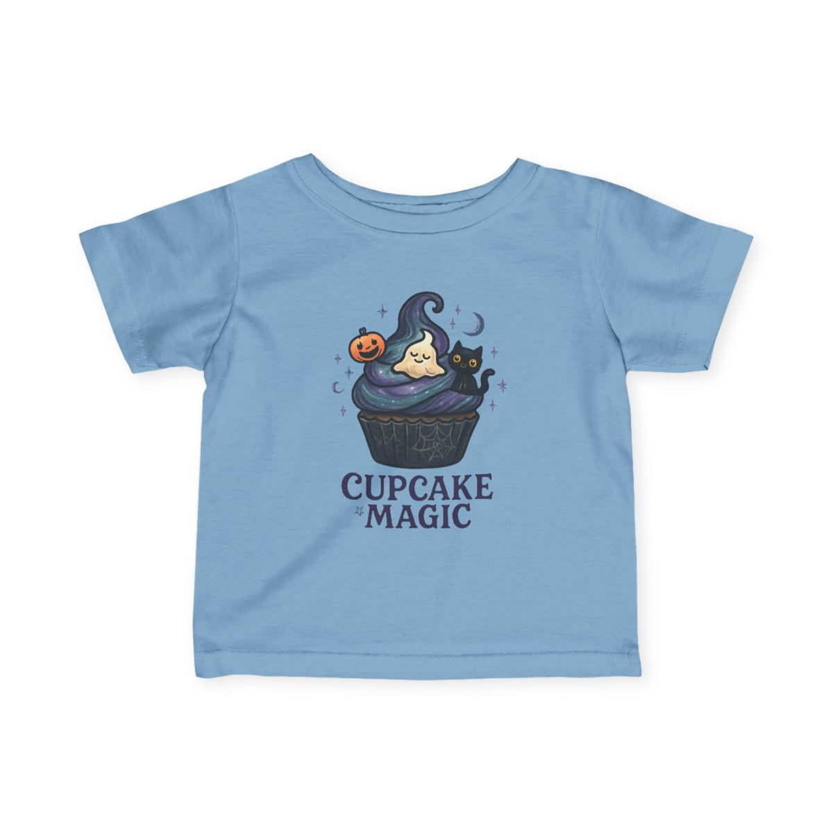 Kids Cupcake Tee, Trick or Treat Infant Fine Jersey Shirt, Halloween Top, Toddler Fall Holiday Apparel, Sweet Spooky Child Costume, Cute