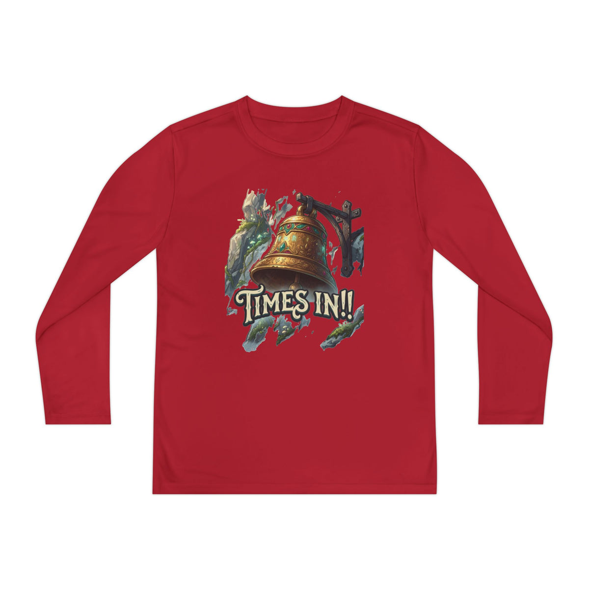 Times In!! Youth Long Sleeve Tee — Vintage Bell Graphic
