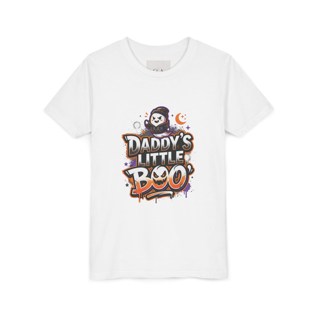 Youth Halloween Tee — “Daddy’s Little Boo” / “Spooky & Unbothered” Kids Costume Shirt