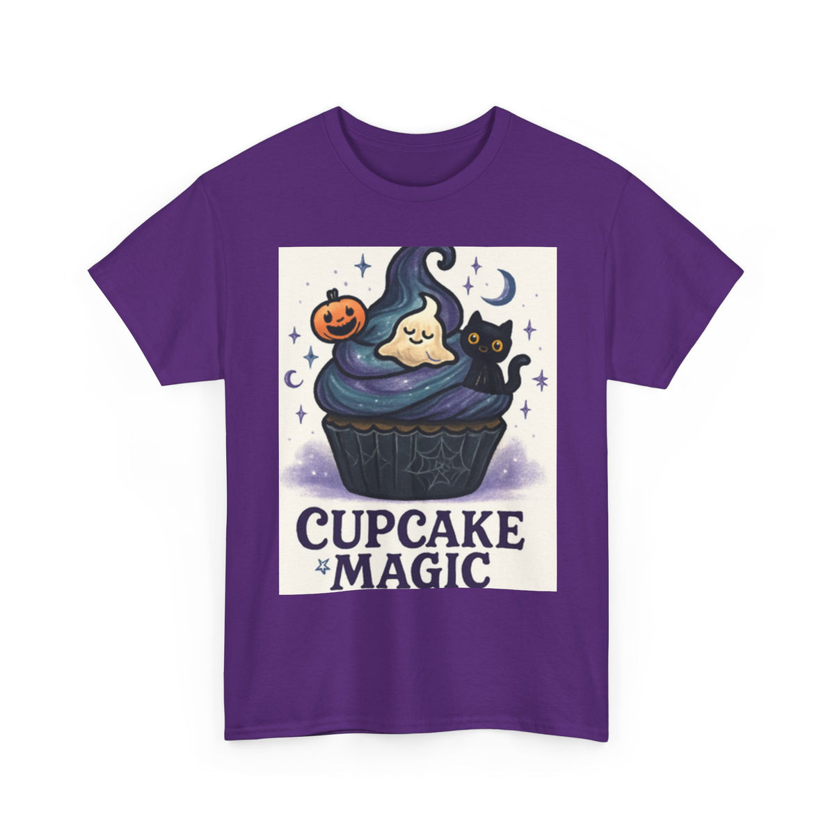 Adult Spooky Scary Cupcake T-Shirt | Cute Halloween Tee