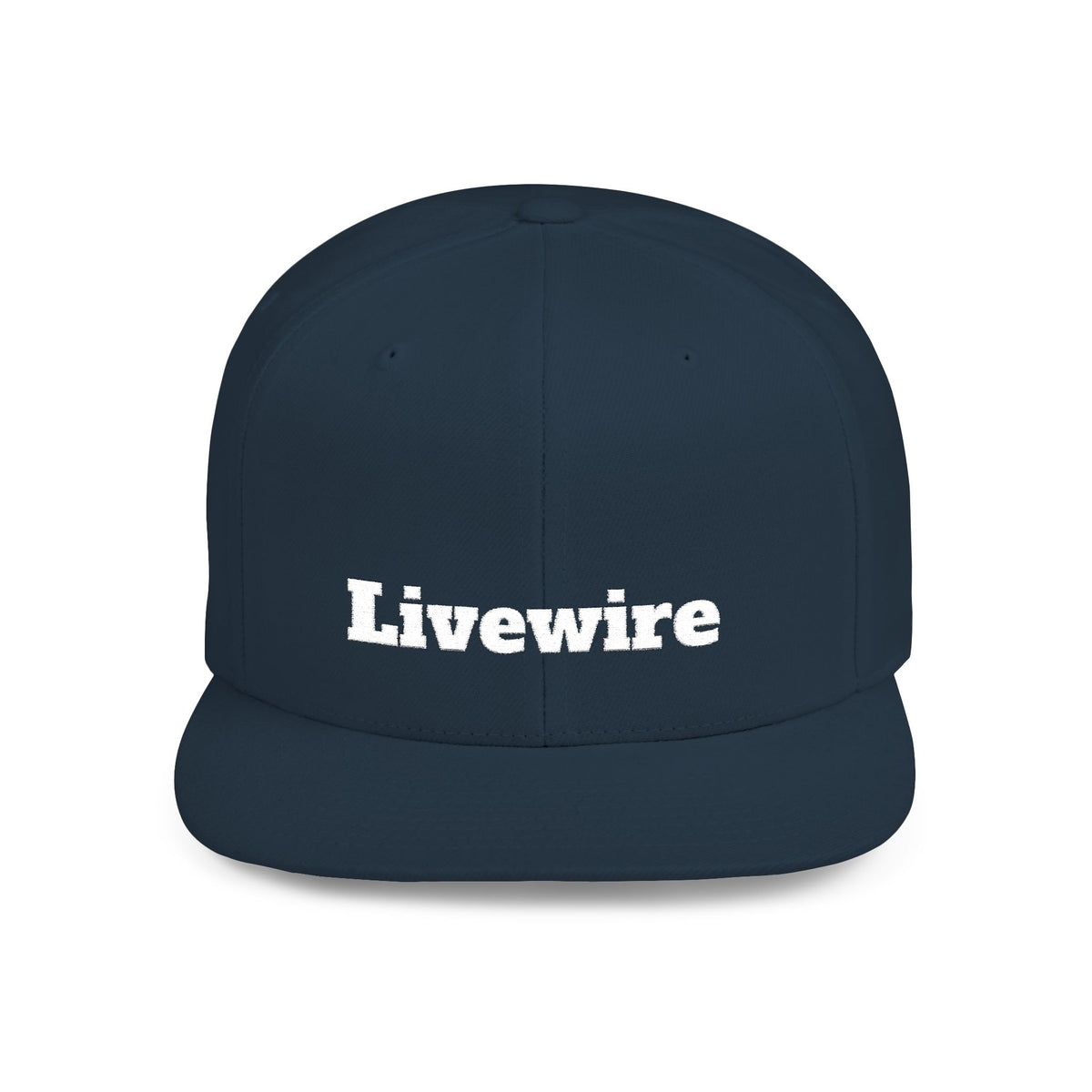Livewire Flat Bill Snapback Hat | Stylish Casual Cap for Everyday Wear, Perfect for Festivals, Sports, and Street Style