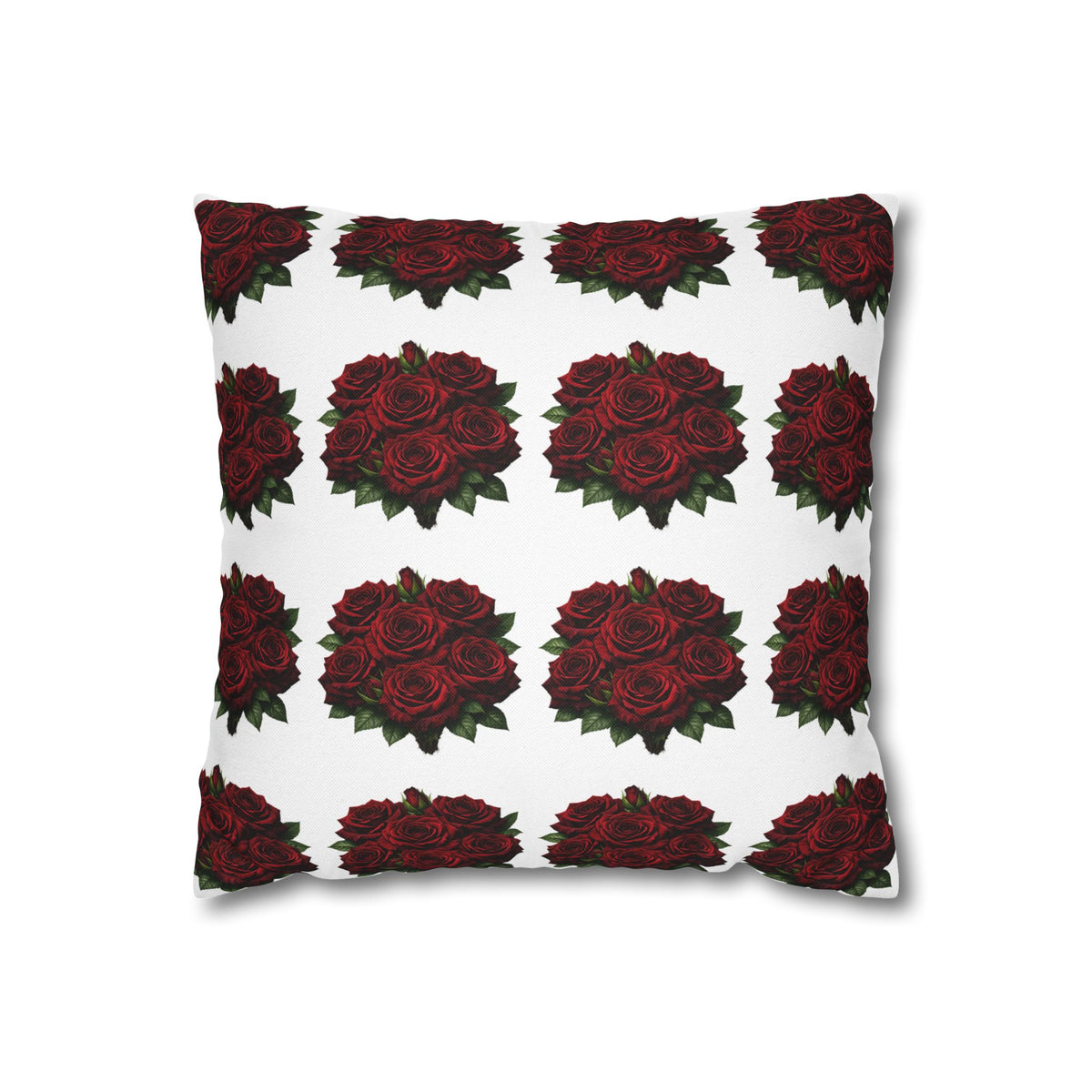 Red Rose Pillow Cover – Floral Decorative Throw Pillowcase