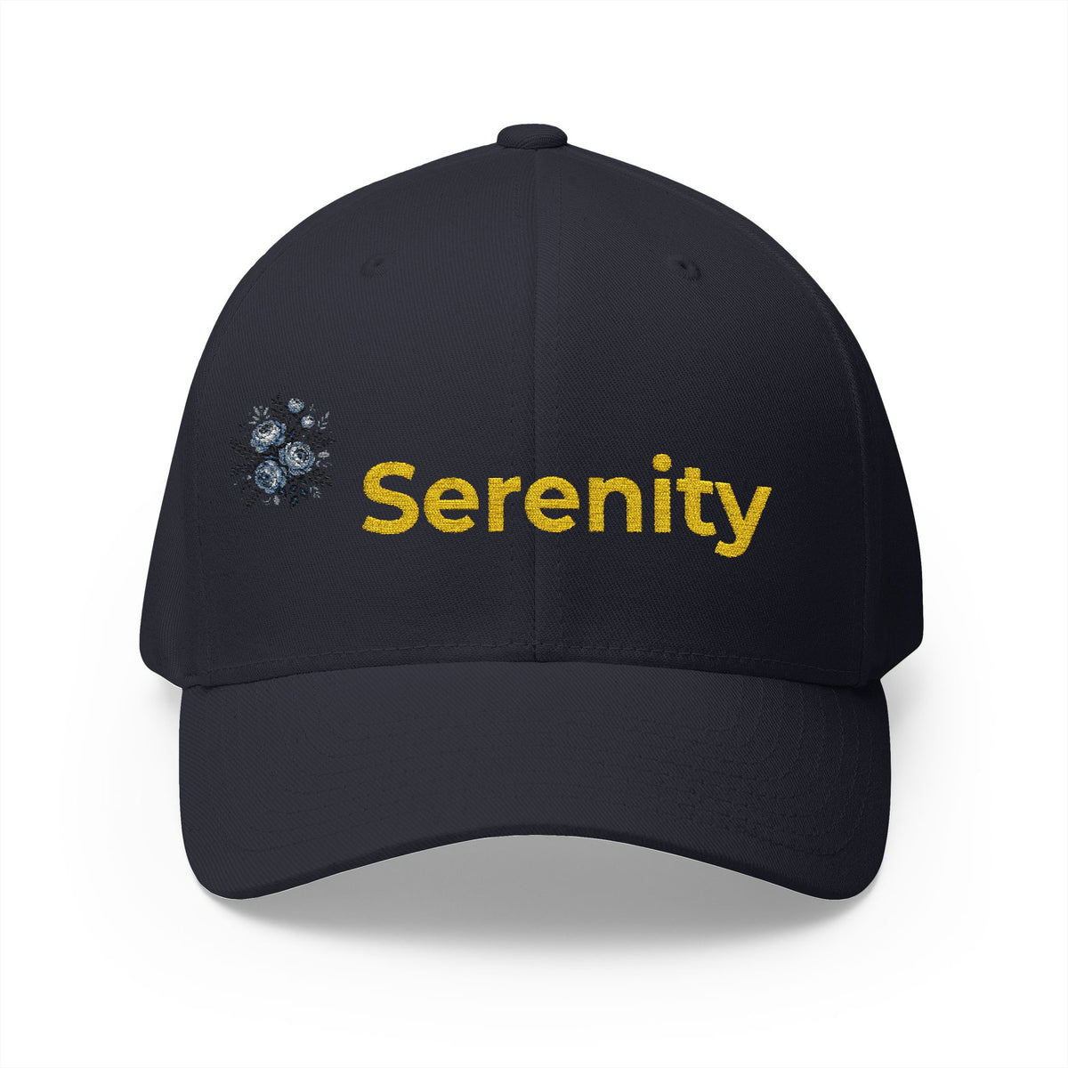 Embroidered Floral Baseball Cap — Serenity Calm Hat
