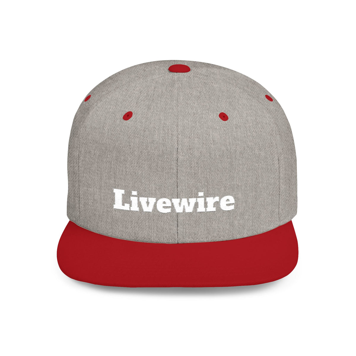 Livewire Flat Bill Snapback Hat | Stylish Casual Cap for Everyday Wear, Perfect for Festivals, Sports, and Street Style