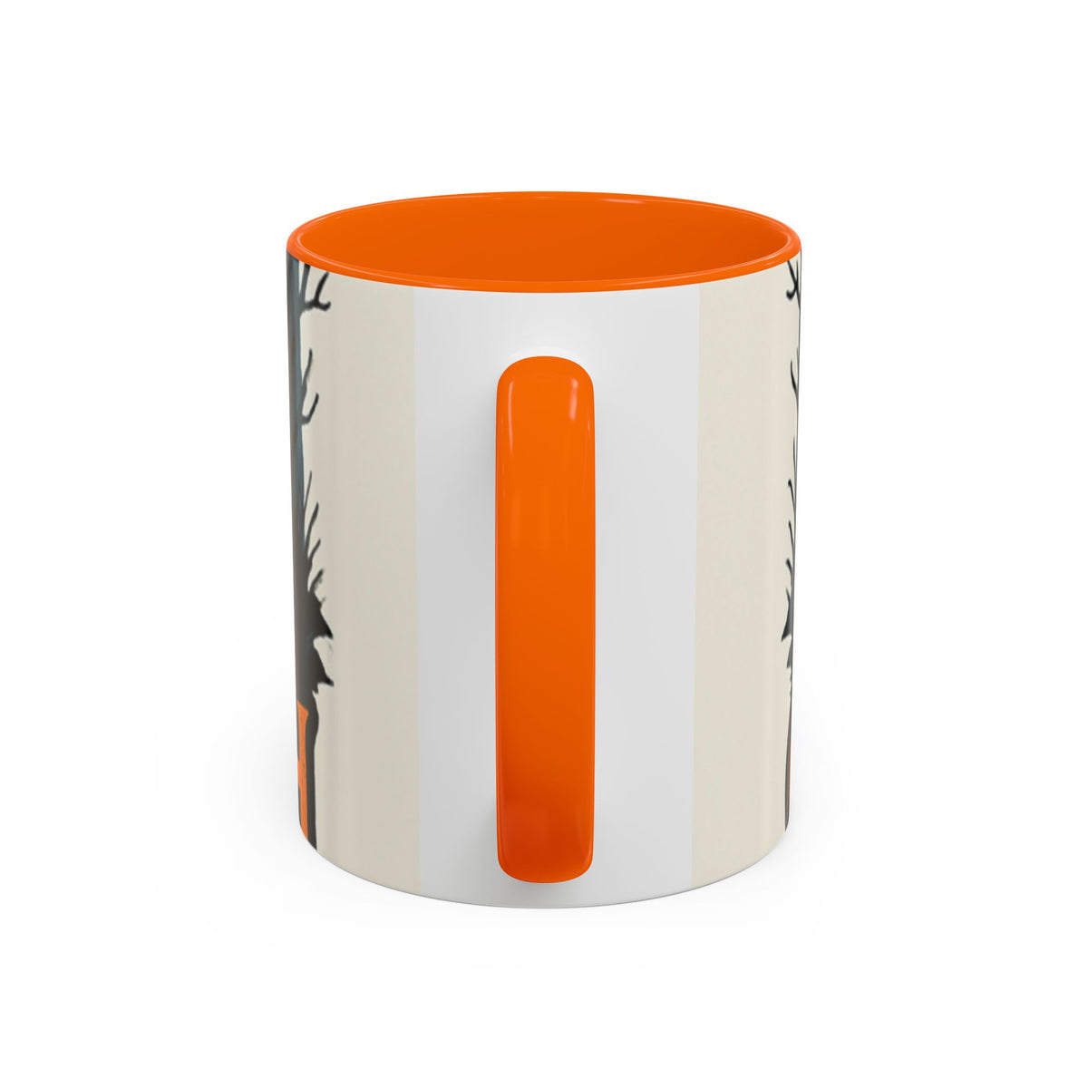 Spooky Cozy October Accent Coffee Mug — Autumn Vibe Ceramic (11/15 oz)
