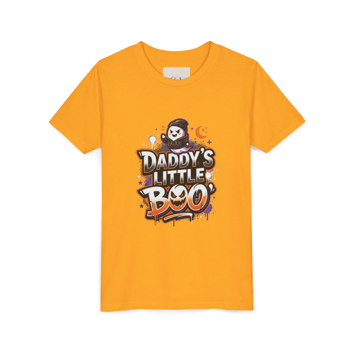 Youth Halloween Tee — “Daddy’s Little Boo” / “Spooky & Unbothered” Kids Costume Shirt