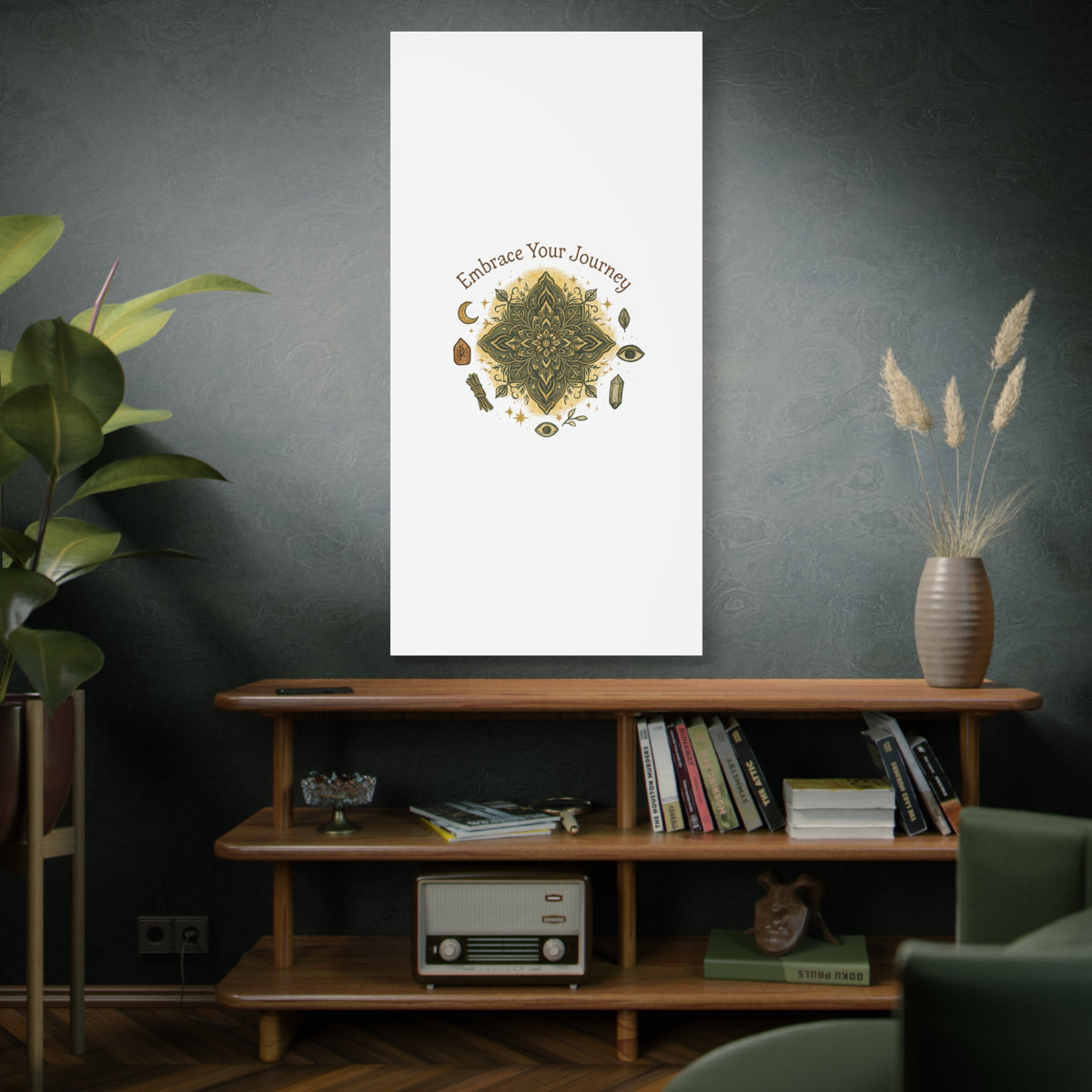 Embrace Your Journey Wall Art — Spiritual Mandala Canvas