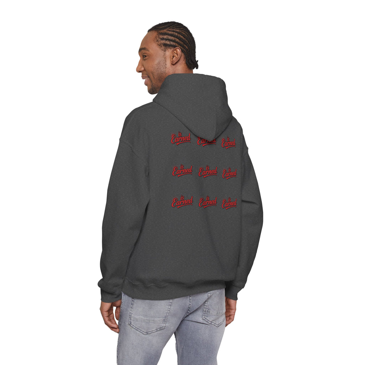 Respect Is Earned Hoodie — Retro Script Motivational Sweatshirt