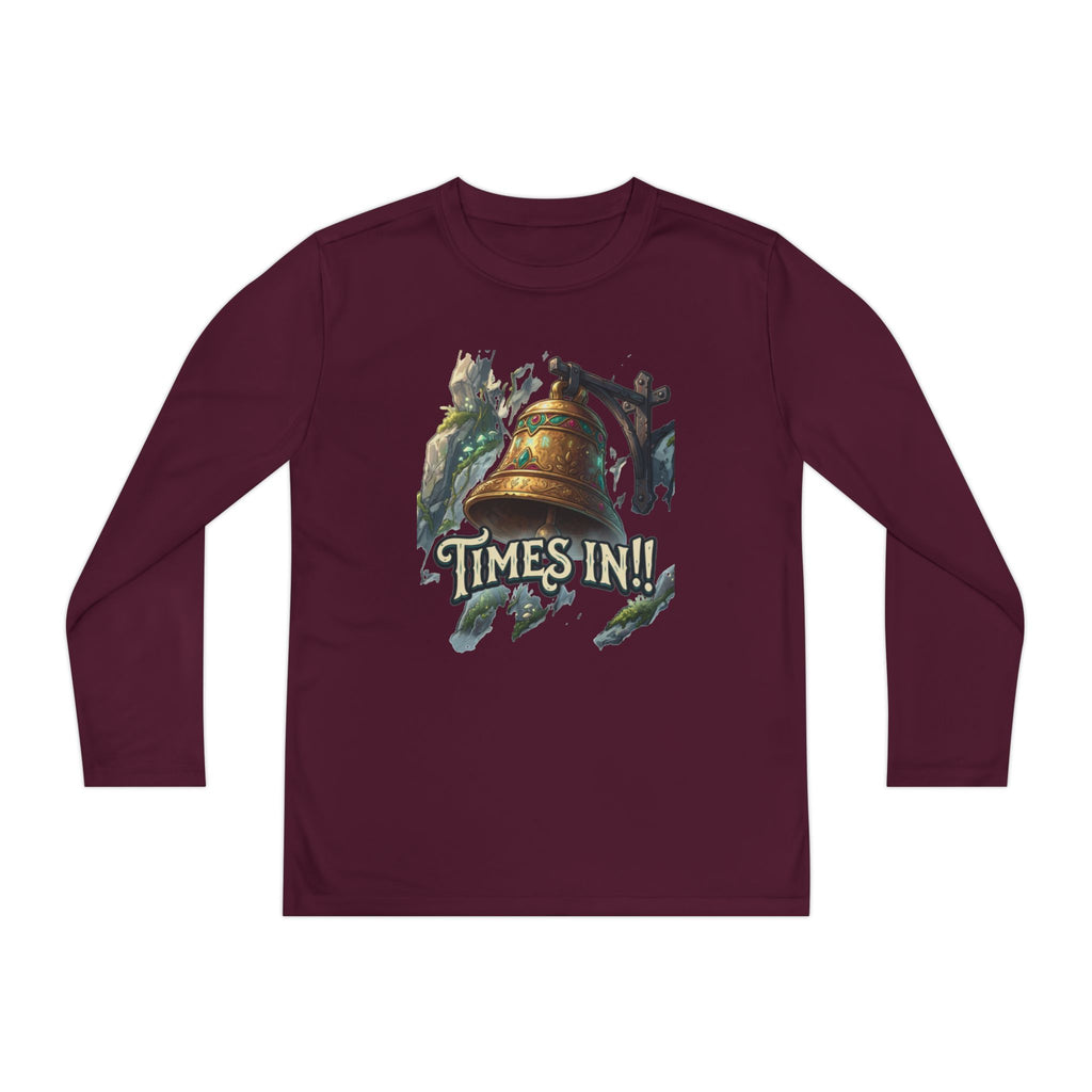 Times In!! Youth Long Sleeve Tee — Vintage Bell Graphic