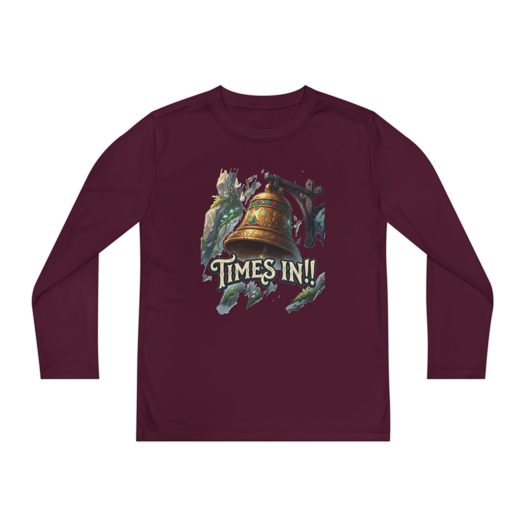 Times In!! Youth Long Sleeve Tee — Vintage Bell Graphic