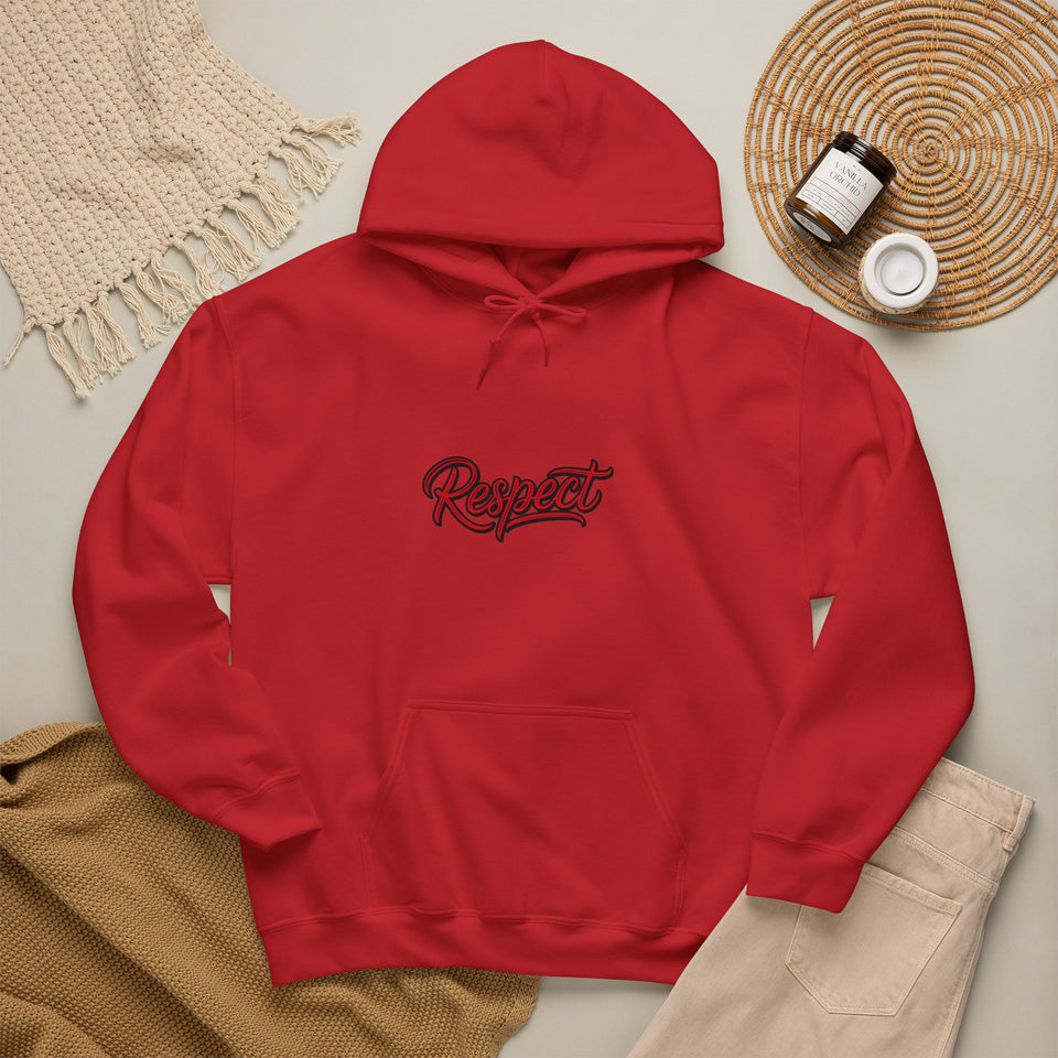 Respect Is Earned Hoodie — Retro Script Motivational Sweatshirt