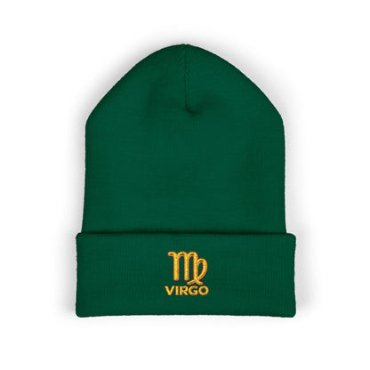 Virgo Zodiac Embroidered Cuffed Beanie