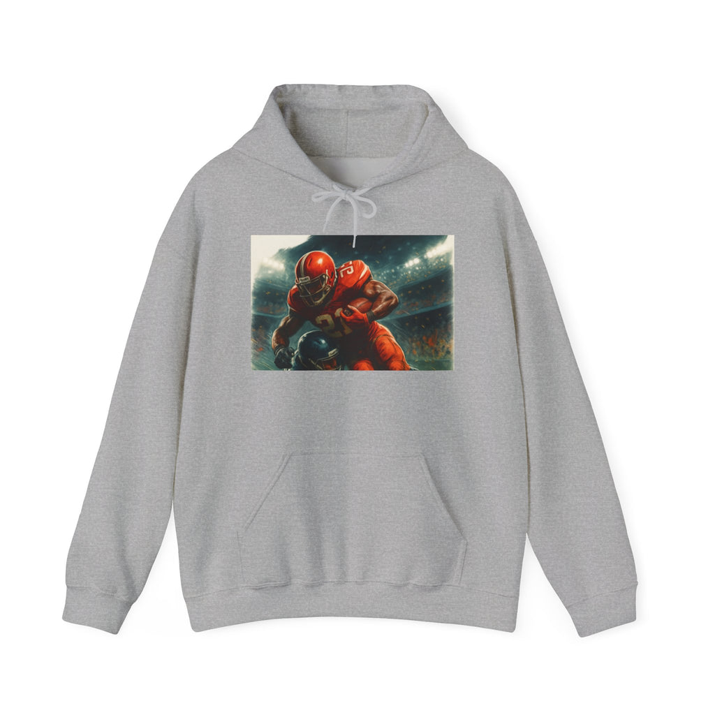 Football Warrior Hoodie, Sports Sweatshirt, Game Day, Unisex Apparel, We Up Next, Athletic Gift