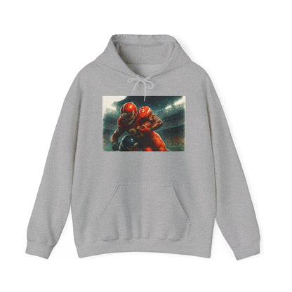 Football Warrior Hoodie, Sports Sweatshirt, Game Day, Unisex Apparel, We Up Next, Athletic Gift