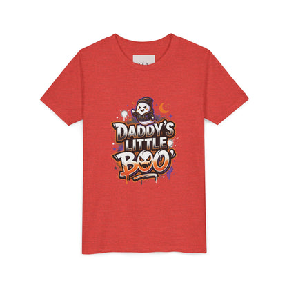 Youth Halloween Tee — “Daddy’s Little Boo” / “Spooky &amp; Unbothered” Kids Costume Shirt