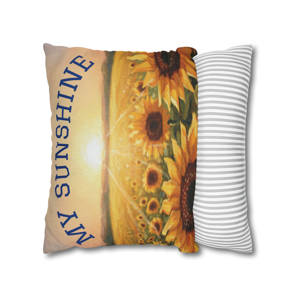 Candy Rain Decorative Pillow Cover — Colorful Retro Candy Art Square Pillowcase