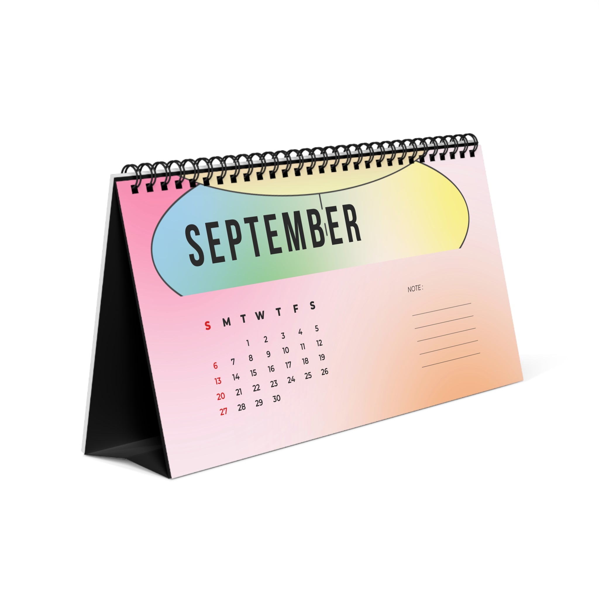 2026 Desktop Calendar | Spiral Desk Planner, Yearly Organizer, Office Decoration, Monthly Scheduler, Academic Agenda
