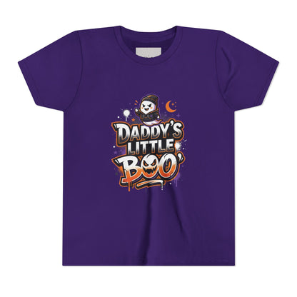 Youth Halloween Tee — “Daddy’s Little Boo” / “Spooky &amp; Unbothered” Kids Costume Shirt