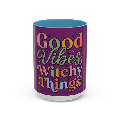 good vibes witchy things coffee mug