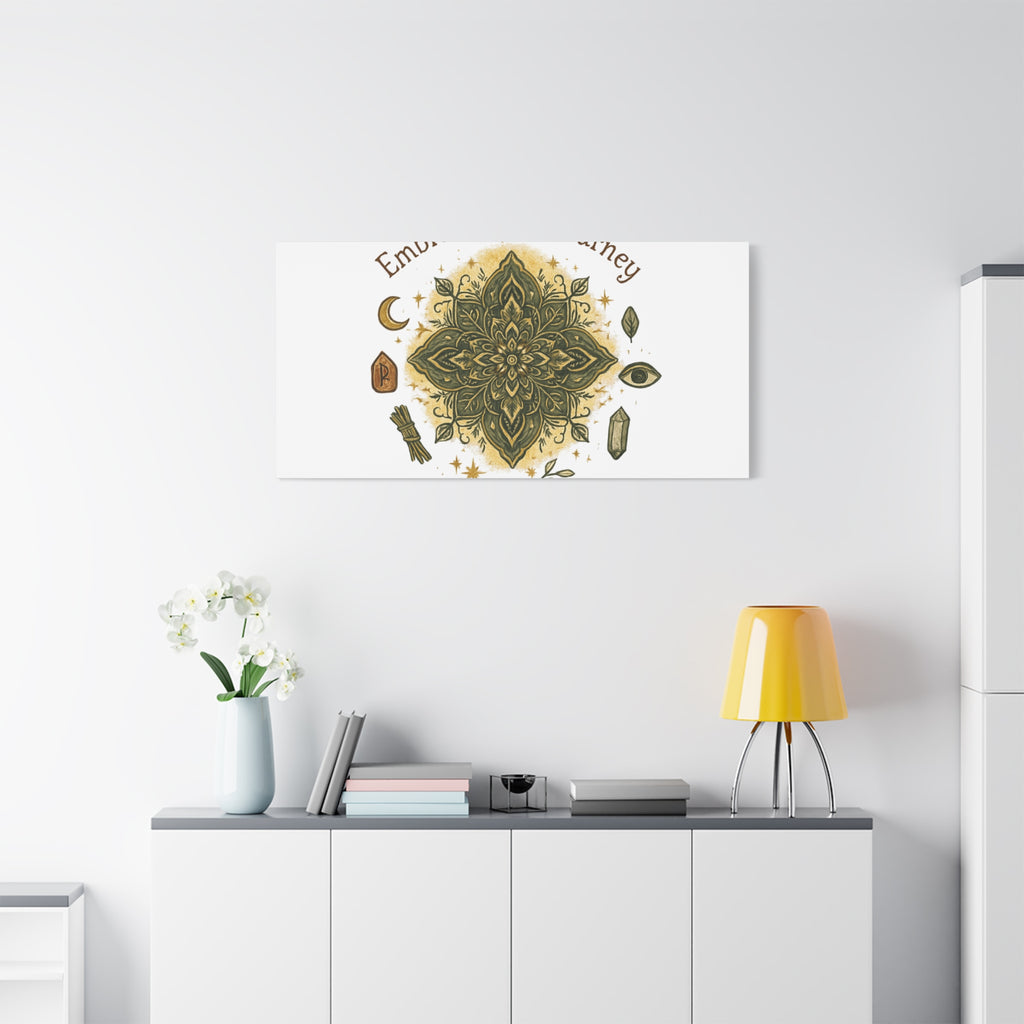 Embrace Your Journey Mandala Canvas | Matte Stretched Wall Art