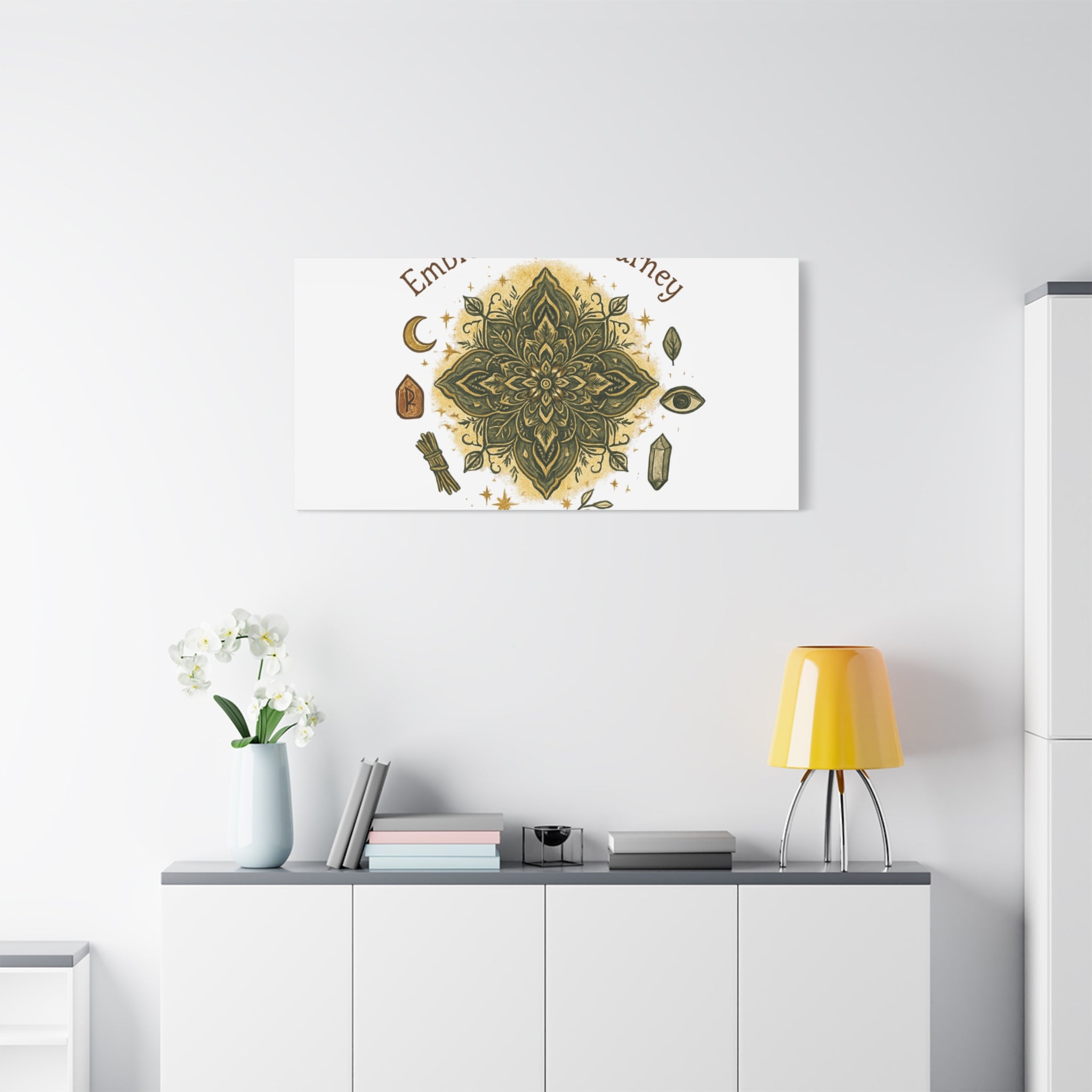 Embrace Your Journey Mandala Canvas | Matte Stretched Wall Art