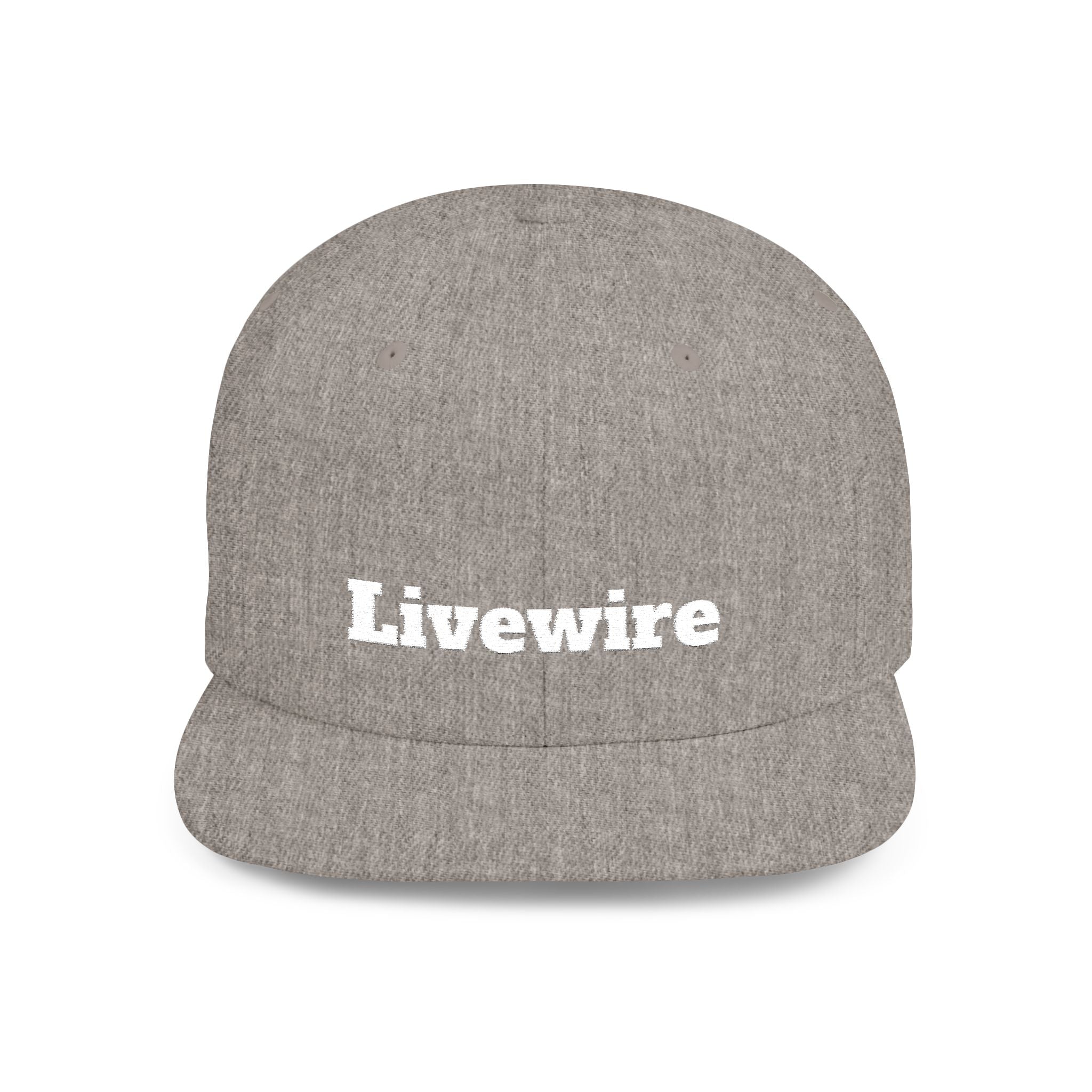Livewire Flat Bill Snapback Hat | Stylish Casual Cap for Everyday Wear, Perfect for Festivals, Sports, and Street Style
