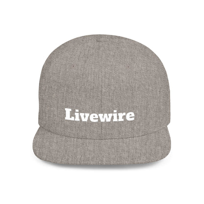 Livewire Flat Bill Snapback Hat | Stylish Casual Cap for Everyday Wear, Perfect for Festivals, Sports, and Street Style