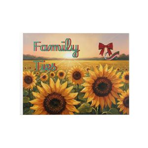 Family Ties Hardcover Photo Book — Sunflower Memory Keepsake