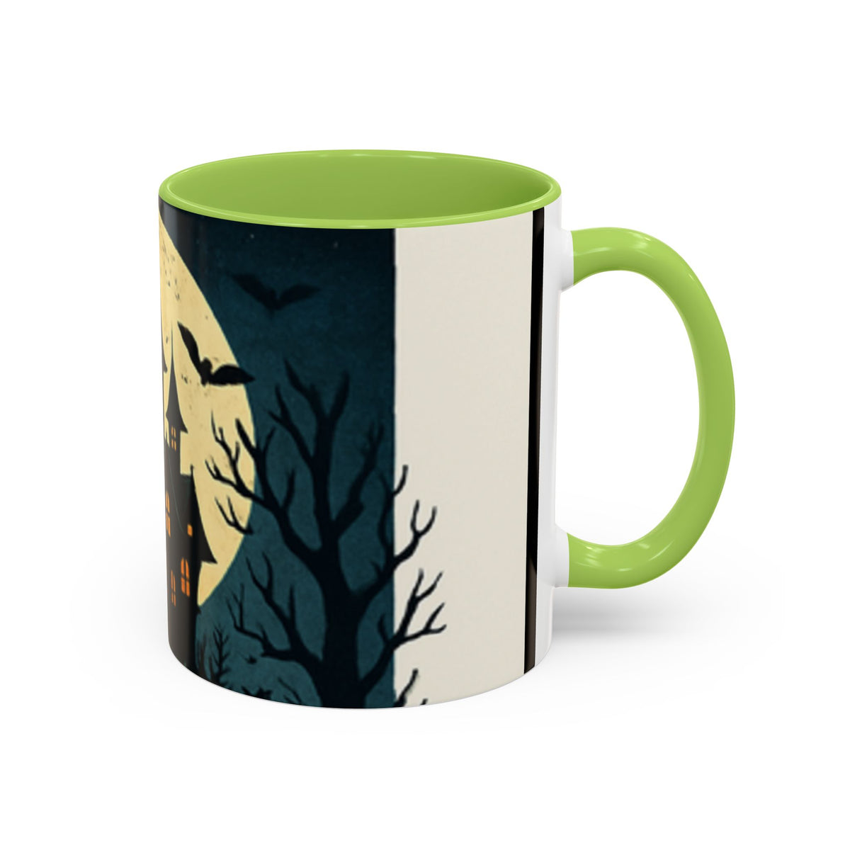 CartersLog Cozy October Fright Night Accent Coffee Mug – 11oz &amp; 15oz Autumn Halloween Ceramic Cup