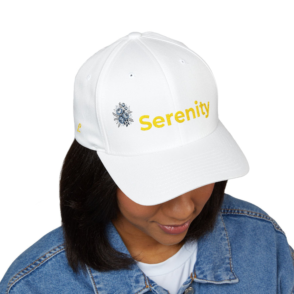 Embroidered Floral Baseball Cap — Serenity Calm Hat