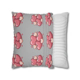 CartersLog Pink Heart Cluster Square Pillow Cover – Valentine’s Day Decorative Pillowcase
