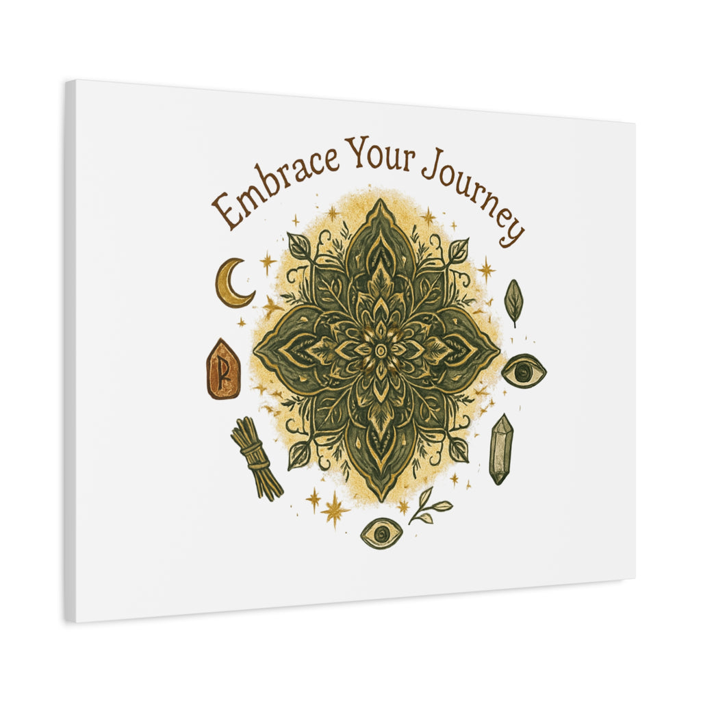 Embrace Your Journey Mandala Canvas | Matte Stretched Wall Art