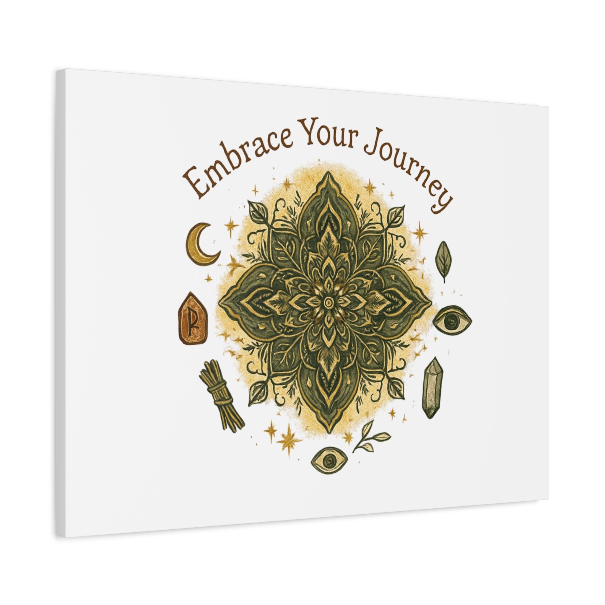 Embrace Your Journey Mandala Canvas | Matte Stretched Wall Art