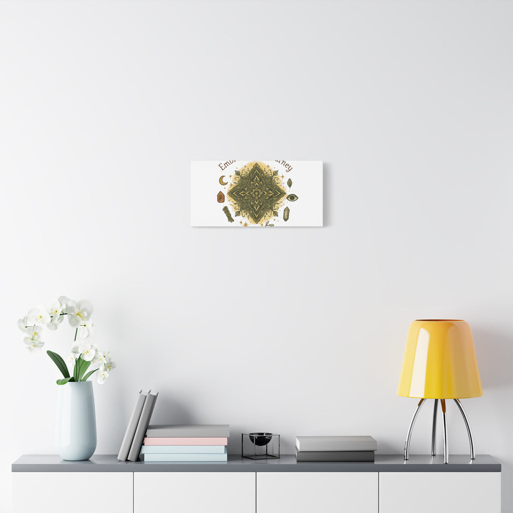 Embrace Your Journey Mandala Canvas | Matte Stretched Wall Art