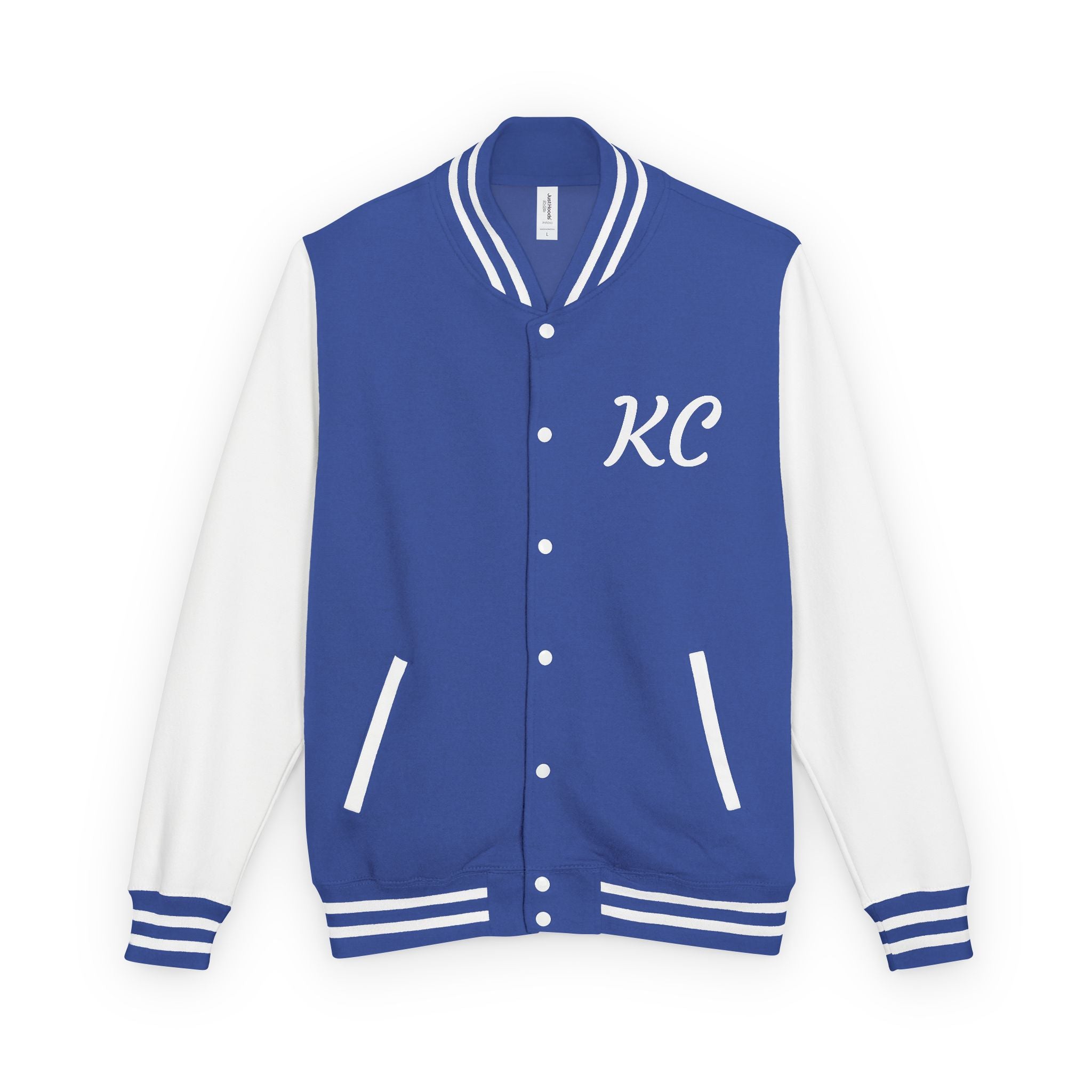 World Is Mine Graffiti Logo Letterman Jacket | KC Chest Monogram