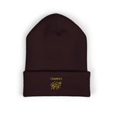 Taurus Beanie – Embroidered Floral Zodiac Winter Hat