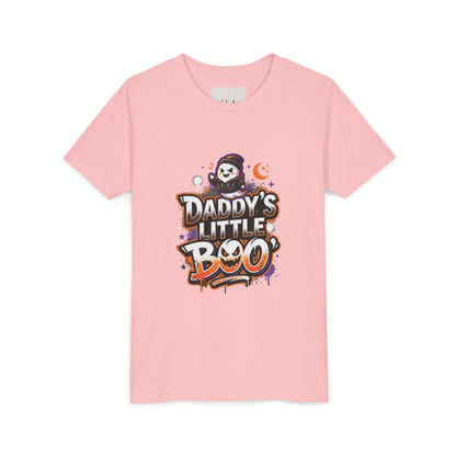 Youth Halloween Tee — “Daddy’s Little Boo” / “Spooky &amp; Unbothered” Kids Costume Shirt