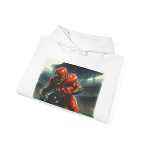 Football Warrior Hoodie, Sports Sweatshirt, Game Day, Unisex Apparel, We Up Next, Athletic Gift