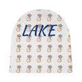 Personalized Balloon Print Baby Beanie, Newborn Photography Prop | Gender Neutral Knit Cap