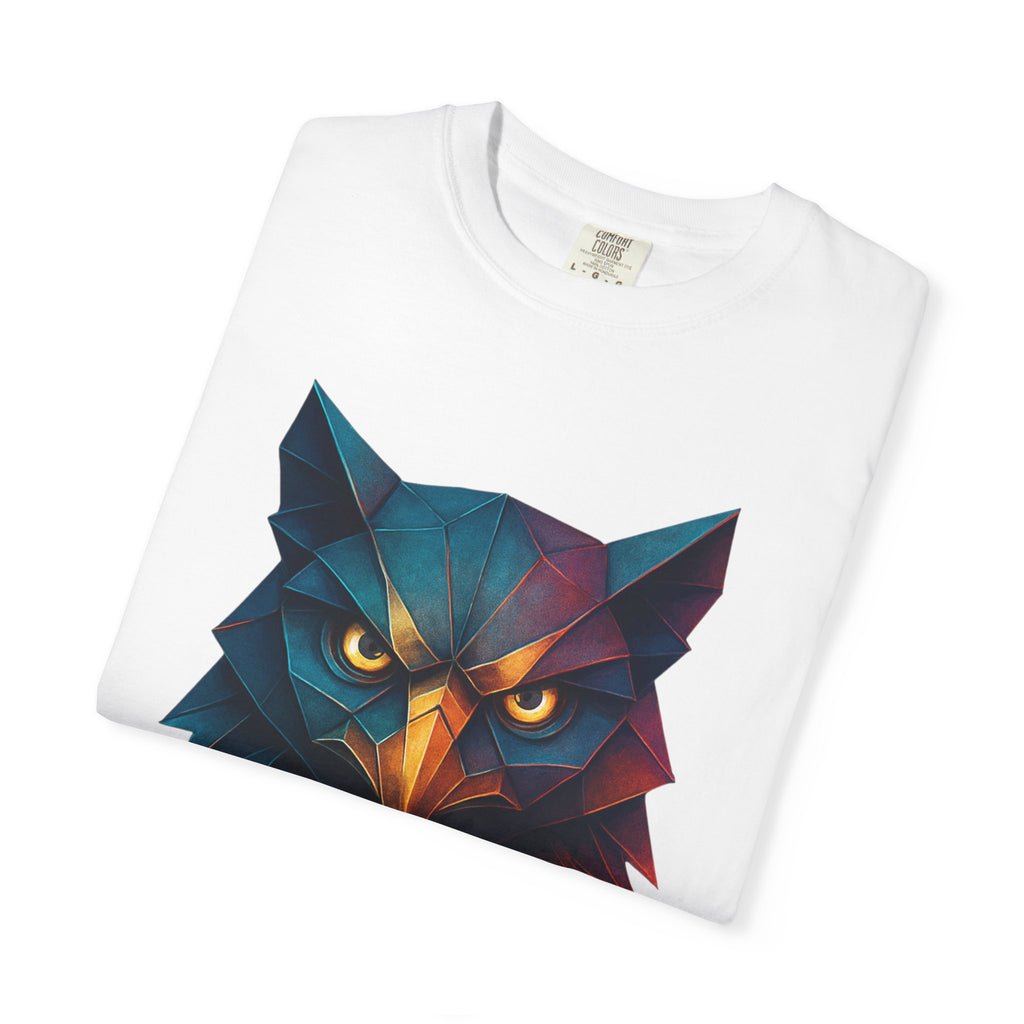 Colorful Owl Graphic T-Shirt for Nature Lovers, Unisex Casual Wear, Gift for Wildlife Enthusiasts, Eco-Friendly Fashion, Art Tee